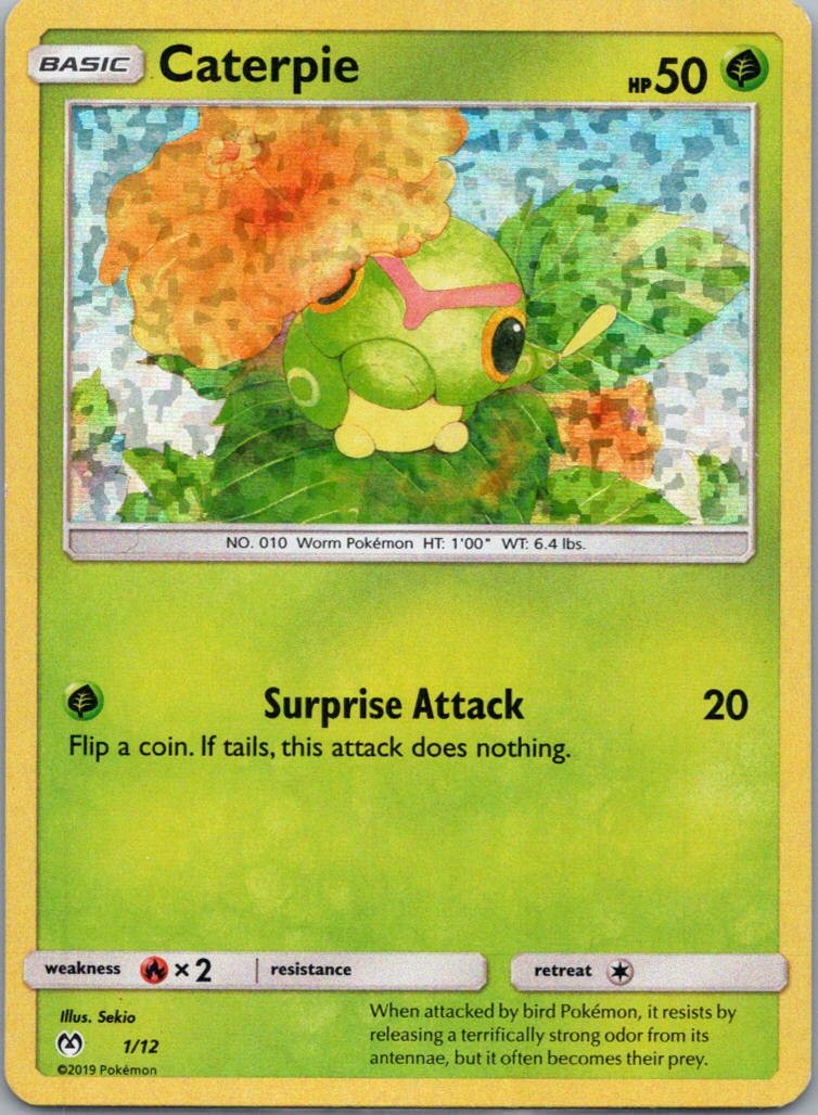 Pokemon TCG Caterpie 1/12 McDonalds Collection 2019 Holo LP