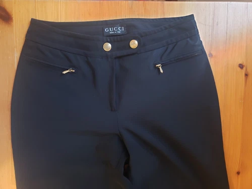 Gucci Pantalone Vintage Con Ferramenta Oro Made in Italy