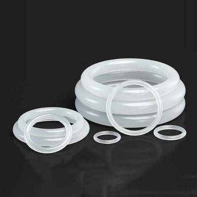 Lebensmittelecht O Ring Weiß Silikon 3 mm Stärke OD 9-400mm Dichtungen O-Ringe