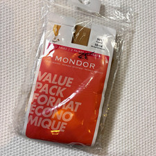 Mondor 3310 Figure Skating Tights Kids 10-12 Caramel Footed 2 Pack