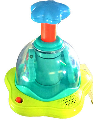 Bright Stars press & glow spinner musical toy - good working order