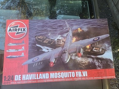 Airfix 1/24 De Havilland Mosquito Fb.vi Model Kit Sealed Parts in Open Box MINT!