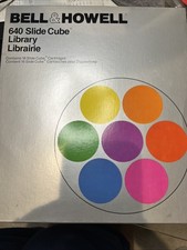 Bell  Howell 16 Slide Cube Cartridge Library Holds 640 Slides with Case