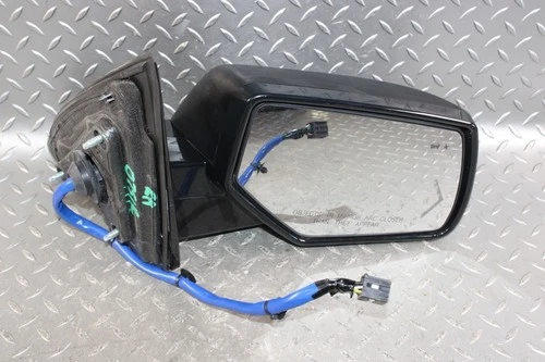 15-20 Yukon Black Cap Passenger Right RH Door Mirror Blind Spot Heated OEM WTY