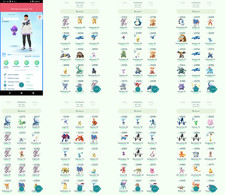 Pokémon Acc Go - Lvl36 - 42 Shiny - 52 Legen...
