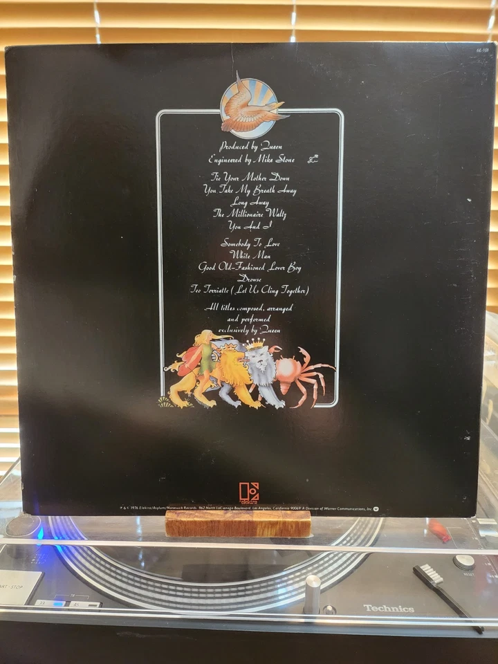 Queen, A Day At The Races, 1976 1st Elektra Stereo, 6E-101, Gatefold - Image 2 of 4