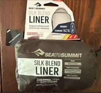 Sea To Summit Camp Mummy Sleeping Bag Liner Standard Silk Blend Camping NEW!