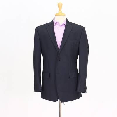 #ad Sean John 40R Gray Sport Coat Blazer Jacket Solid 2 Button Polyester $49.99