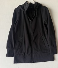 Athleta Hoodie Women S Black Full Zip Thumb Holes Pockets Activewear Jacket EUC