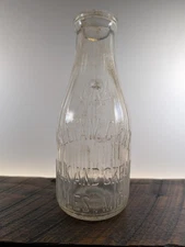 Quart William C Rice Milk and Cream Dairy Bottle Niles MI MICH MICHIGAN 1926