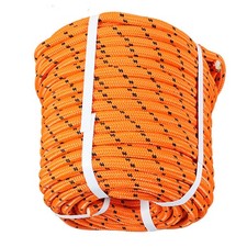 6180Lbs Breaking Strength Bull Rope Orange 1/2" 200' Double Braid Polyester Rope