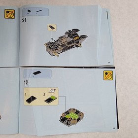 LEGO 76056 Batman Rescue from Ra's al Ghul Instruction Manuals Books 1 & 2
