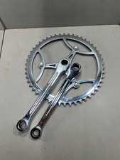 Guarnitura bici epoca eroica crankset Atala  ferro cromato 50 denti