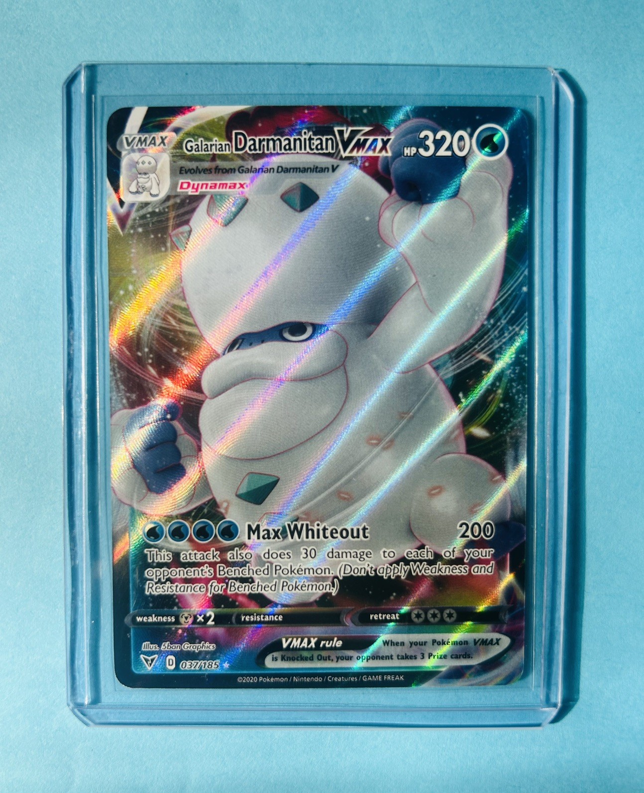 Galarian Darmanitan VMAX (Secret) 187/185 Swsh04: Vivid Voltage Holo