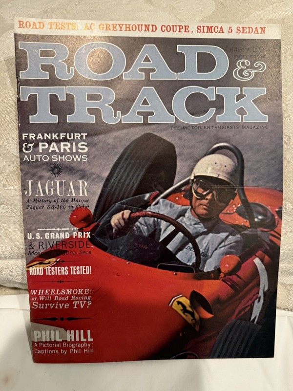 January 1962 Original Road & Track Magazine - Jaguar History, US Grand Prix...