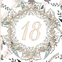GäStebuch Zum 18. Geburtstag: Floral Vintage Cover FüR GlüCkwüNsche Und