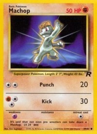 Pokemon Machop (59/87) Team Rocket HP