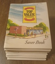 Vintage 1966 Top Value Stamps Saver Books - Complete, Filled, Great Condition