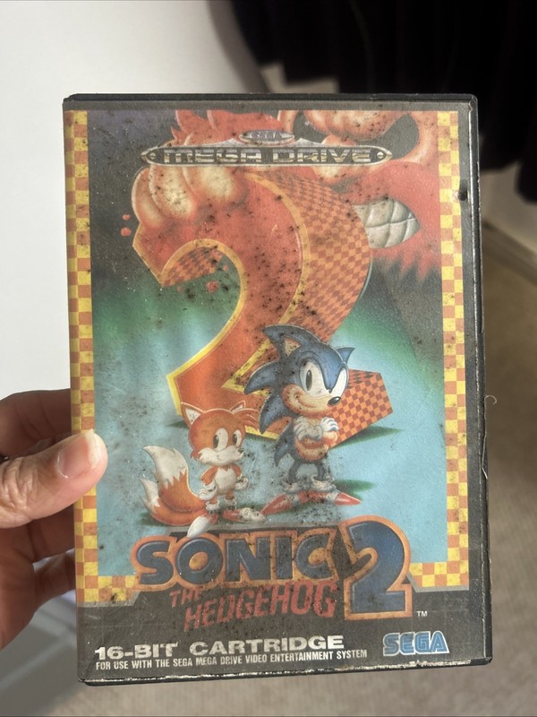Empty Game Case for SEGA Mega Drive Sonic The Hedgehog 2. No manual.