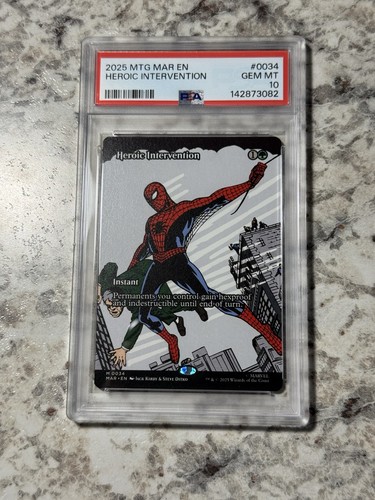 Heroic Intervention MAR 0034 PSA 10 GEM MINT (MTG Marvel Universe Eternal 2025)