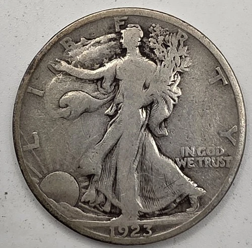 《SILVER》1923-S  50C Walking Liberty Half Dollar   *GREAT WAY TO BUY SILVER!!