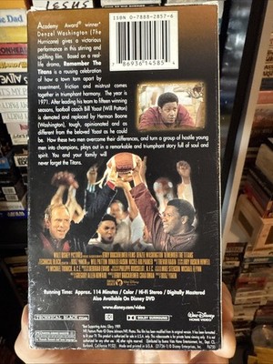 Remember The Titans 2000 VHS Rare Original Release Blue Tape NON