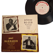 Johnny St Cyr / Paul Barbarin LP 1955 VG++ Southland Records New Orleans