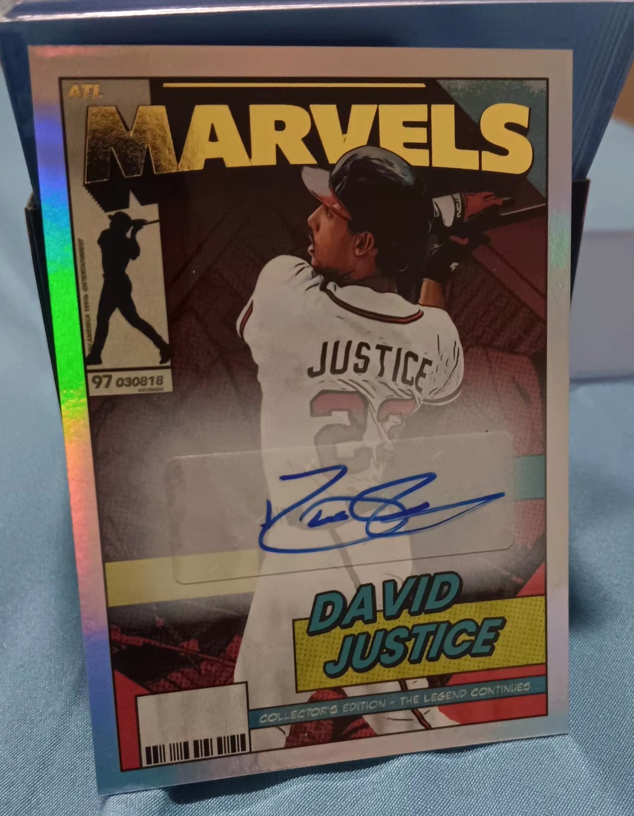 2026 Panini Decades 90s David Justice Marvels  Autograph