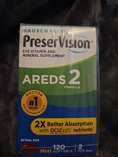 Bausch + Lomb PreserVision AREDS 2 Formula 120 softgels - NEW - EXP 2027