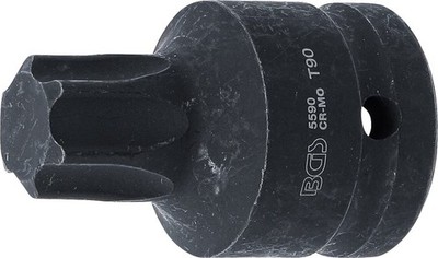 BGS Kraft-Bit-Einsatz L.60mm Torx T90 3/4'' Vierkant Schlagschrauber-Bit