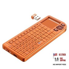 K809 Mini Wireless Keyboard with Touchpad, Easy Media Control - Orange orange