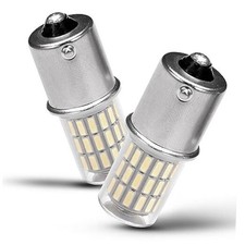 1156 LED Bulb 12V 24V LED Reverse Lights BA15S 2 Count 6000K Daylight White