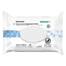Personal Cleansing Wipe McKesson Soft Pack Unscented 96 Count