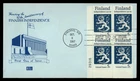 Mayfairstamps US FDC 1967 Minnesota block 50th anniversary of Finland's independ