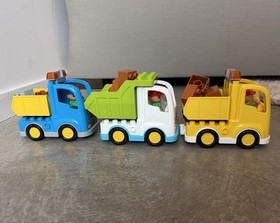 LEGO Duplo Large Construction Site LOT From Set 4988 & More!  Bulldozers Crane