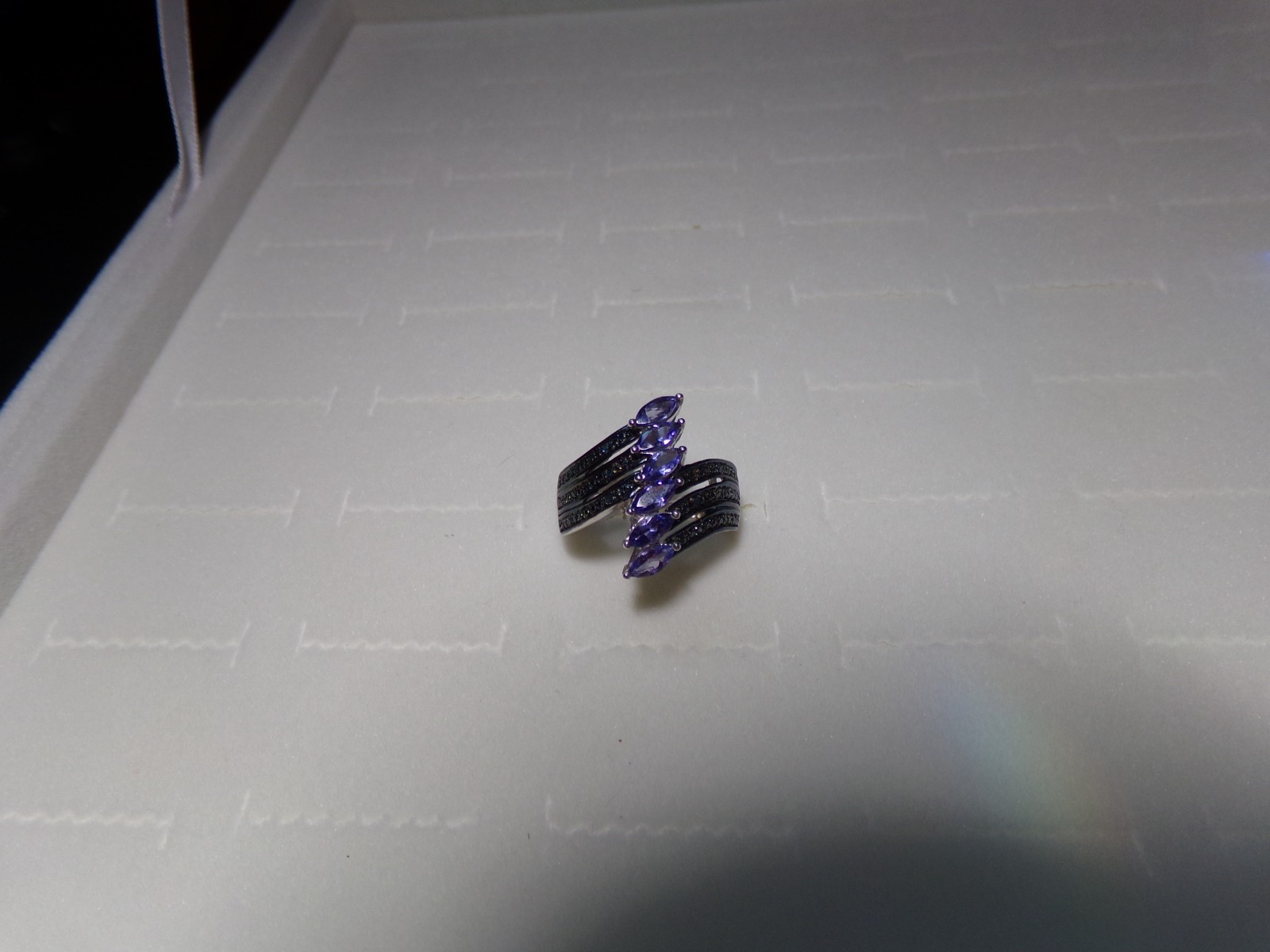 Tanzanite Solid Sterling Silver 925 Ring Size 9.5 - image 2