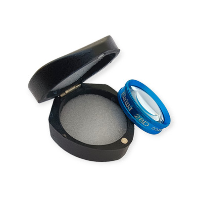 Brand New Ophthalmic Lens 20D Double Aspheric With Case Blue Color