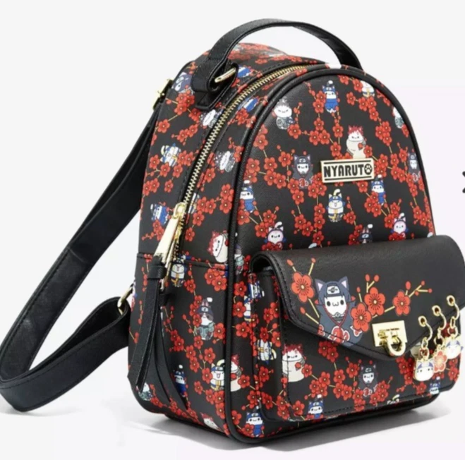 Mini Mochila Naruto Hello Kitty Flores de Cerezo Itachi Kakashi Sakura NUEVA Foto 2 de 4