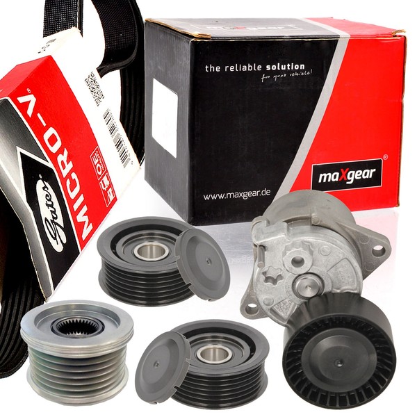 Gates 6PK2260 Keilrippenriemen-Satz + Spanner FüR Mercedes W203 S203 Mercedes-image