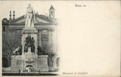 Nice Alpes Maritimes Nice Monument Garibaldi
