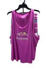 Joyspun Shorty Pajama Set Size 3X Women's Orchid Delight Pink Desert Dreamer