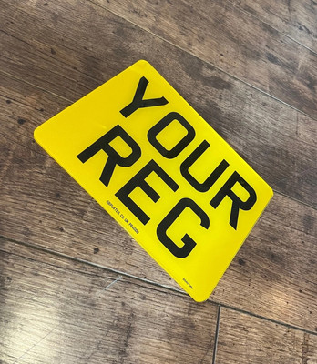 2D PRINTED MOTORCYCLE NUMBER PLATES ROAD LEGAL MOT LEGAL GLOSS BLACK