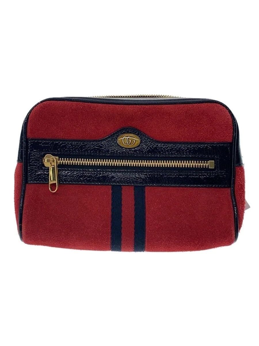 Sac taille GUCCI GG Supreme daim ROUGE Occasion