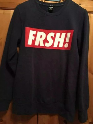 Mens FSBN FRSH! Long Sleeve Jumper Size S
