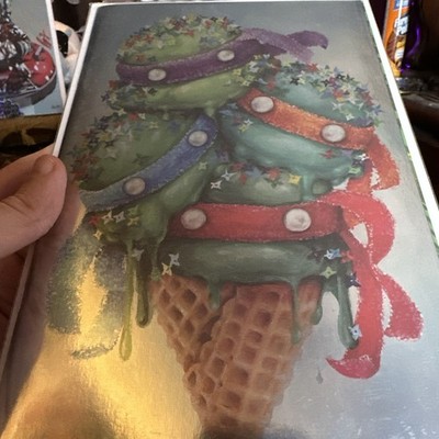 TMNT 1 Ice Cream Cone Cover. Camilla D'Errico. Foil Virgin. SDCC Rare! Higher Gr