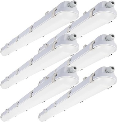 4FT LED Vapor Proof Light 60W Adjustable 6 Pack IP65
