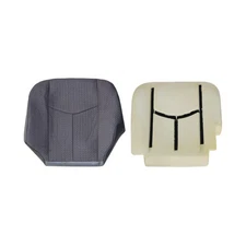 NLQR Front Driver Side Bottom Replacement Seat Cover Cloth Dark Gray and Bott...