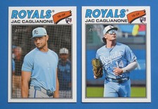 2026 Topps Heritage Jac Caglianone #136 Royals RC Image Variation SP Short Print