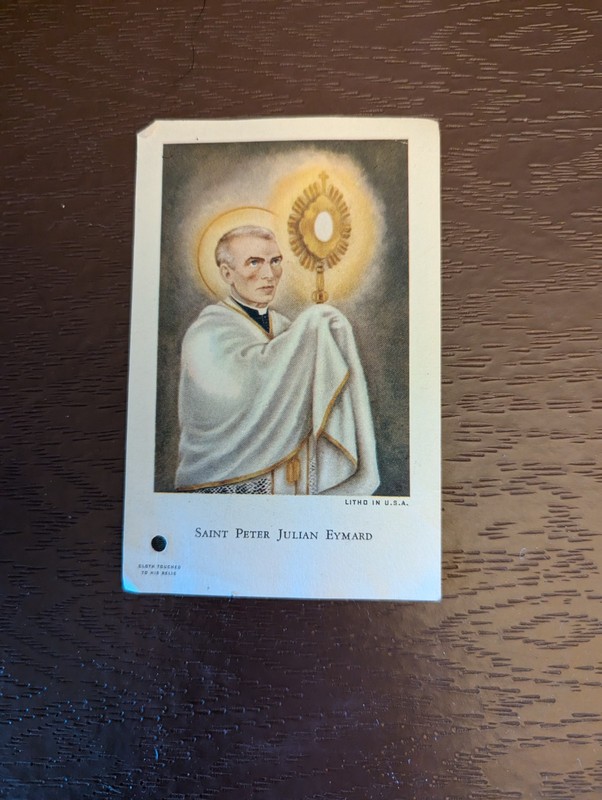 Padre Pio Special Item St. Peter Julian Eymard blessed scarce priest estate