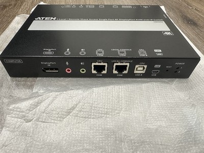 ATEN CN9950 KVM Over IP Switch Remote Share Access Single Port 4K DisplayPort